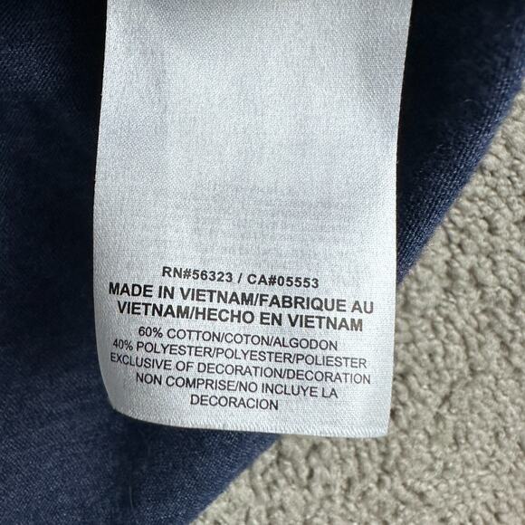 Xavier Musketeers Shirt Womens Extra Large NIKE Touch Down Tee Blue White V Neck - Picture 5 of 10